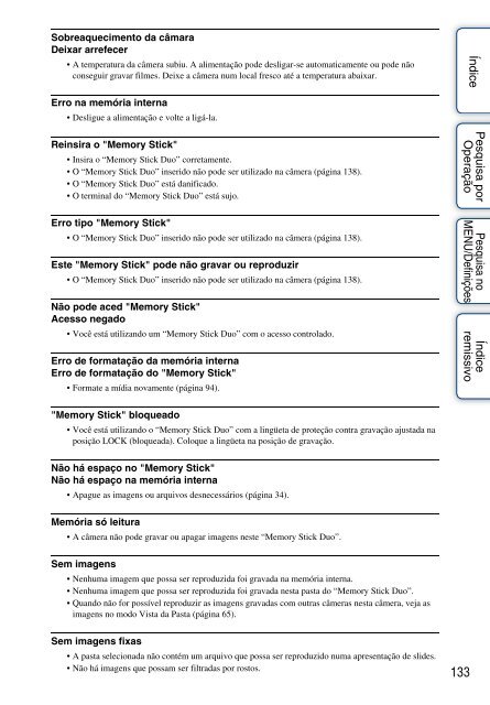 Manual da Cyber-shot - Componentes para CÃ¢meras Digitais?