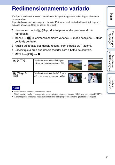 Manual da Cyber-shot - Componentes para CÃ¢meras Digitais?