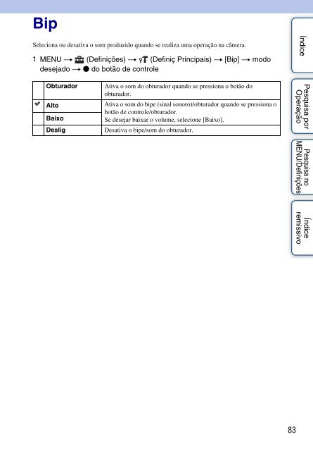 Manual da Cyber-shot - Componentes para CÃ¢meras Digitais?