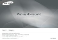 Manual CÃ¢mera Samsung S-860, S-760 - Componentes para ...