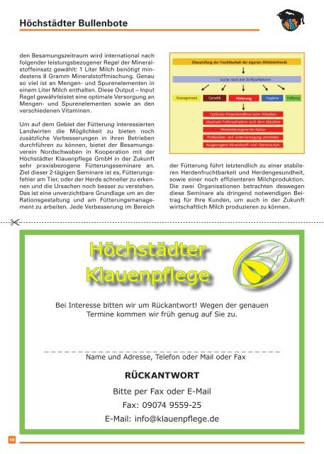 Höchstädter Bullenbote - Besamungsverein Nordschwaben eV