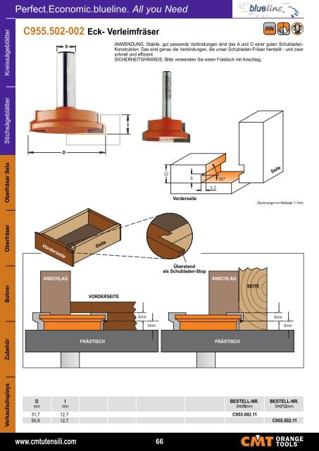 blueline CMT Hersteller PDF Katalog - Sägeblatt Shop