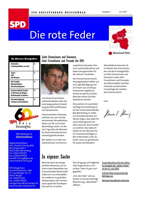 Newsletter-SPD-2 1 - SPD Ortsverein Hachenburg