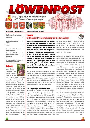 LÃ¶wenpost Ausgabe 20 - SPD-Langenhagen