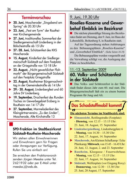 Ausgabe 2009-2 ohne Werbung - SPD-Braunschweig SÃ¼d-Ost ...