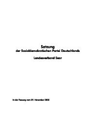 Satzung - SPD Saar