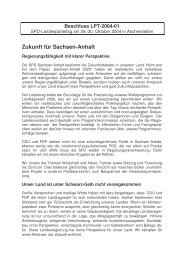 Beschluss LPT-2004-01 - SPD-Landesverband Sachsen-Anhalt