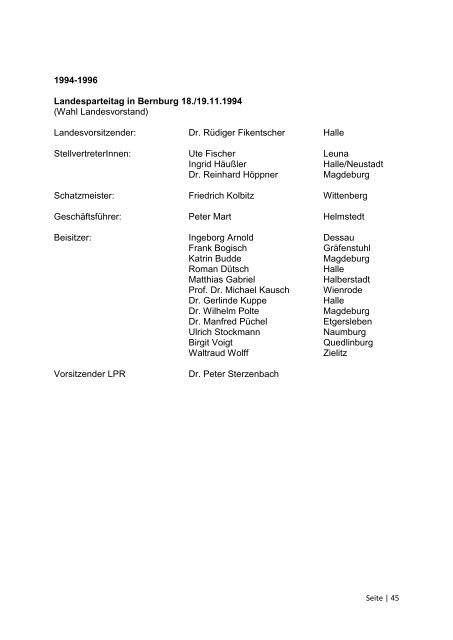 Altes und Neues - SPD-Landesverband Sachsen-Anhalt