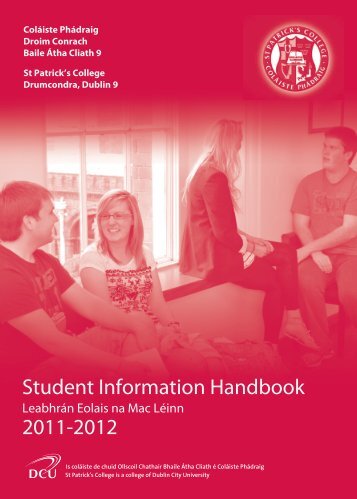 Student Information Handbook 2011-2012 - St. Patrick's College ...