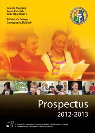 Prospectus - St. Patrick's College - DCU
