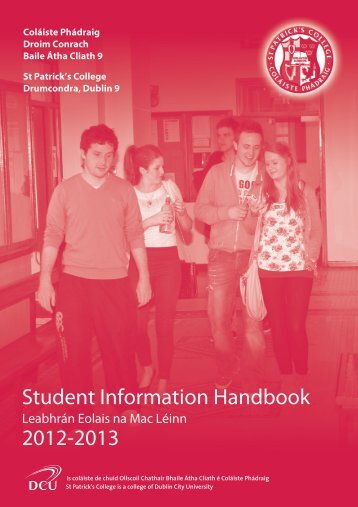 Student Information Handbook - St. Patrick's College - DCU