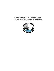 KANE COUNTY STORMWATER TECHNICAL ... - Kane County, IL
