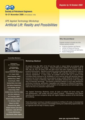 Artificial Lift: Reality and Possibilities - Society of Petroleum Engineers