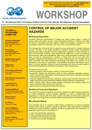 control of major accident hazards - Society of Petroleum Engineers