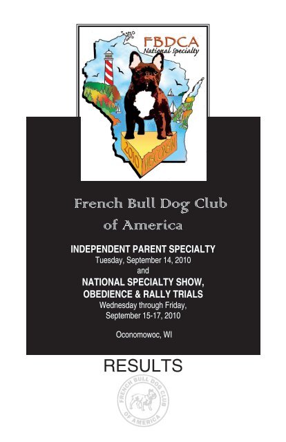 RESULTS: French Bulldog Club of America National Specialty ...