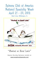 Spinone Club of America National Specialty Week - Specialty Dog ...