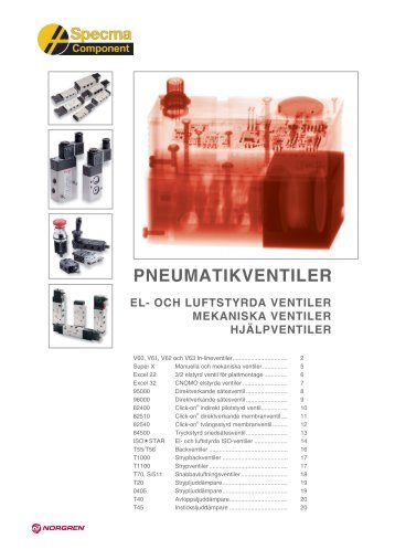 pneumatikventiler el - Specma Hydraulic