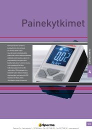 Norgren Painekytkimet - Specma Hydraulic