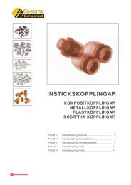 INSTICKSKOPPLINGAR - Specma Hydraulic