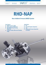 RHD-NAP - SPECS Surface Nano Analysis GmbH