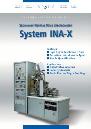 System INA-X - SPECS Surface Nano Analysis GmbH