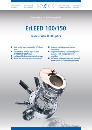 ErLEED 100/150 - SPECS Surface Nano Analysis GmbH