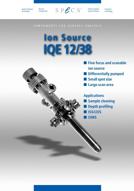 IQE 12/38 - SPECS Surface Nano Analysis GmbH