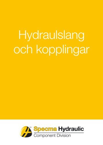 Hydraulslang och kopplingar - Specma Hydraulic