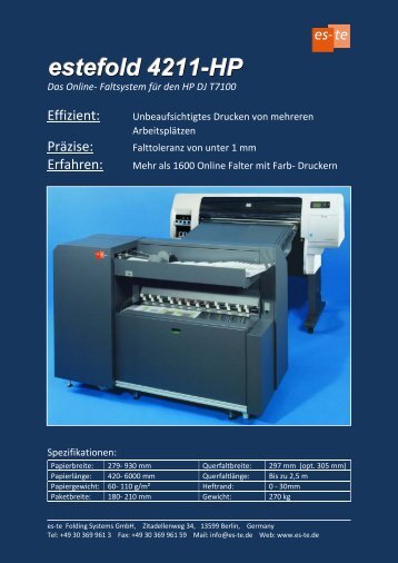 estefold 4211-HP Das Online - es-te.de