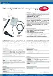 GX107 Intelligenter SMS-Störmelder mit Temperatureingang