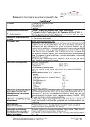 Data sheet ProtiGrain - CropEnergies