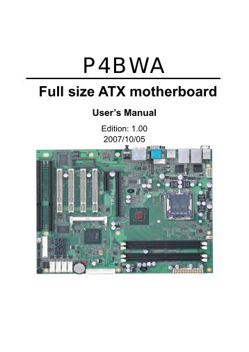 P4BWA Full size ATX motherboard