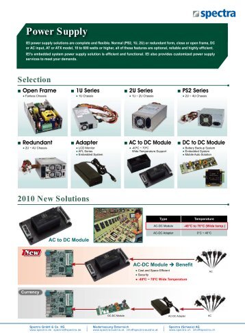 Power Supply - Spectra Computersysteme GmbH