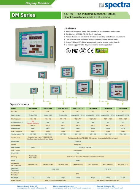 DM Series - Spectra Computersysteme GmbH