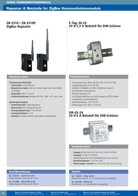 Dezentrale E/A-Systeme - Spectra Computersysteme GmbH