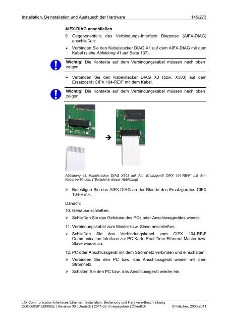 cifX Communication Interfaces Real-Time-Ethernet - Hilscher.fr