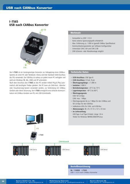 Dezentrale Feldbus E/A-Module - Spectra Computersysteme GmbH