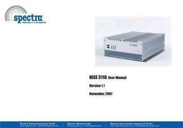 NISE 3110 User Manual Version 1.1 November, 2007