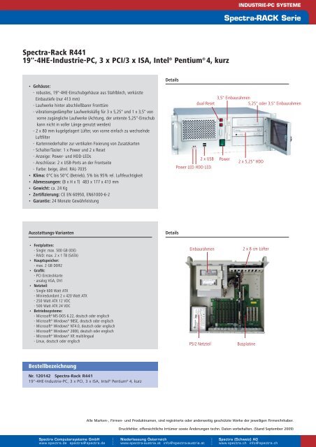 Standard Industrie-PC Komplettsysteme - Spectra Computersysteme ...