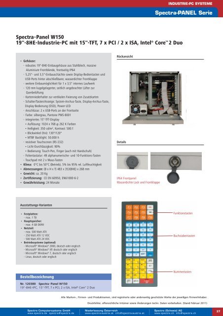 Standard Industrie-PC Komplettsysteme - Spectra Computersysteme ...