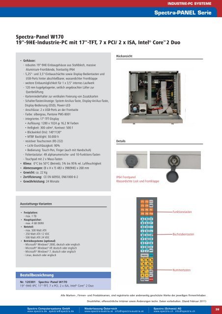 Standard Industrie-PC Komplettsysteme - Spectra Computersysteme ...