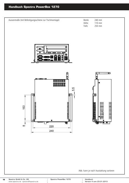 SPECTRA POWERBOX 1270 - Spectra Computersysteme GmbH