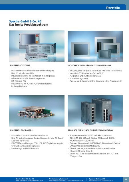 Dezentrale Feldbus E/A-Module - Spectra Computersysteme GmbH