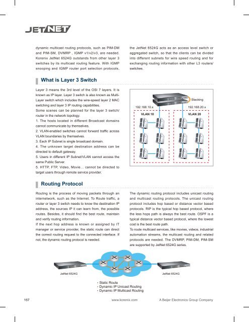 JetNet Series Industrial L2 / L3 Rackmount / Rail Ethernet Switch