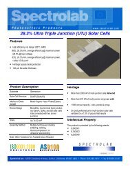 (UTJ) Solar Cells - Spectrolab