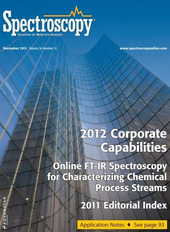 2012 Corporate Capabilities - Spectroscopy