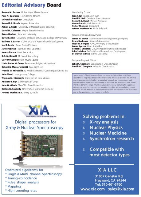 2012 Corporate Capabilities - Spectroscopy