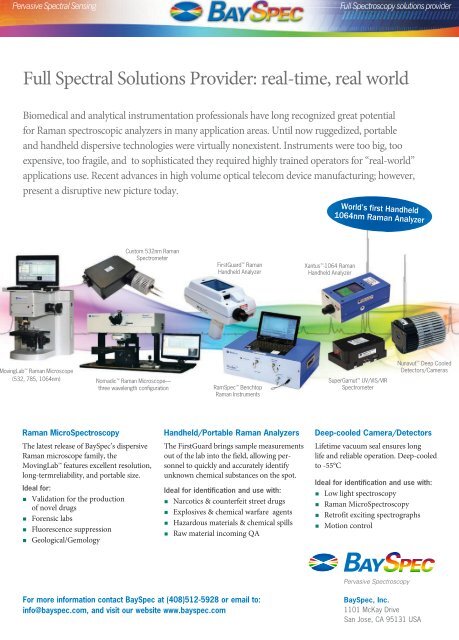 Experimental - Spectroscopy