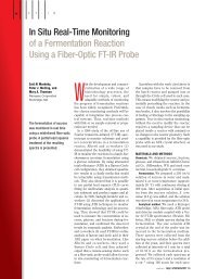 In Situ Real-Time Monitoring of a Fermentation ... - Spectroscopy