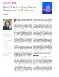 New FDA Policies Shape Pharma Development and Production
